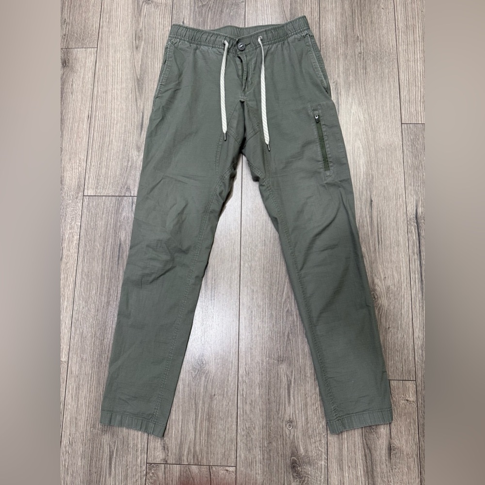 Vuori Ripstop Pants Womens Army Green‎ Drawstring Stretch Lightweight Sz S